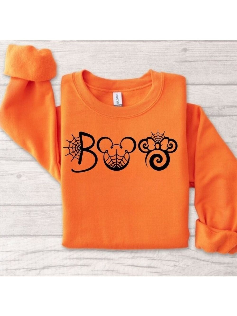 Disney Boo Halloween Sweatshirt Sweater Hand Crafted